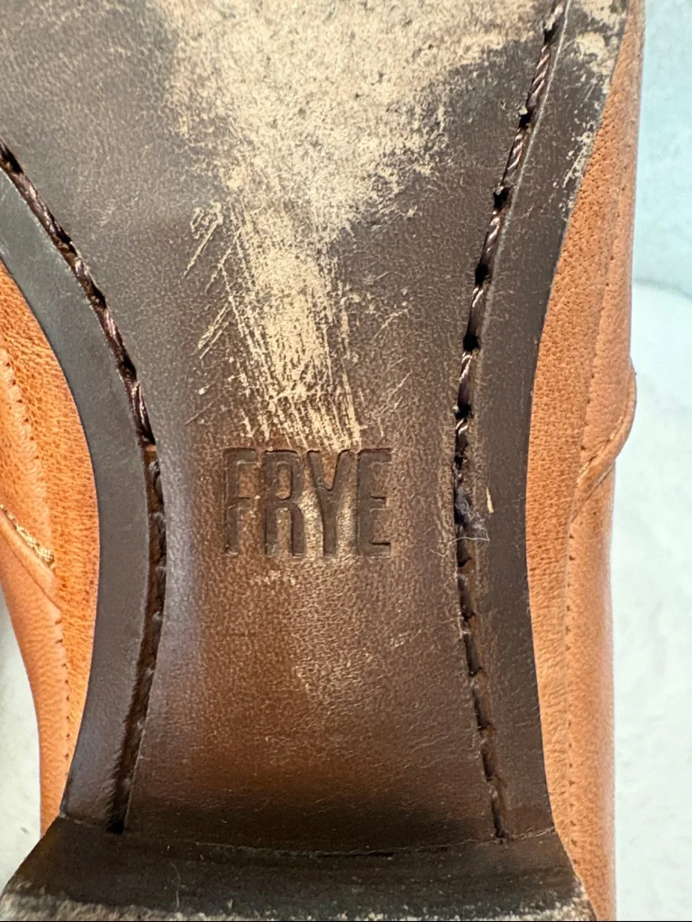 Frye Women’s Slip-On Leather Loafers in Brown